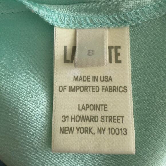 Lapointe Satin Halter Gown in Mint, Size US 8 - Picture 11 of 11